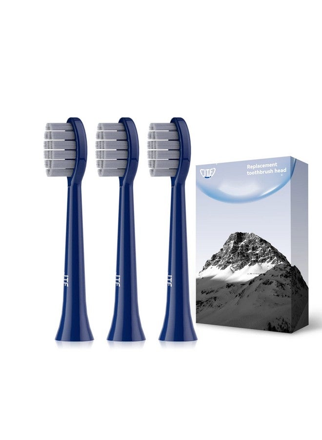 Tf Sonic Smart Toothbrush Genuine Gentle Brush Heads 3 Pack Navy Blue P200