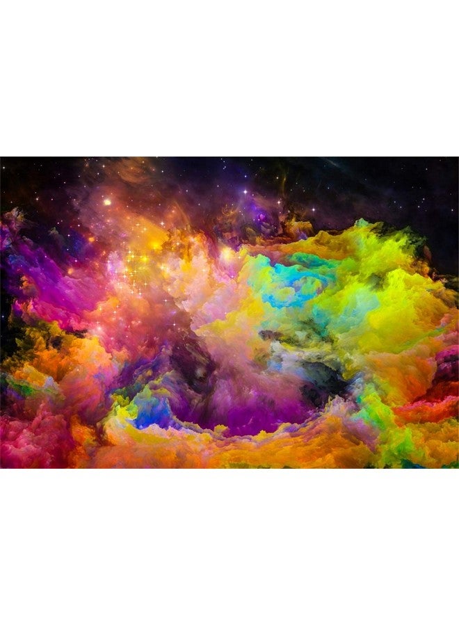 6X4Ft Abstract Nebula Backdrop Colorful Outer Space Cloudscape Universe Planet Moon Earth Bokeh Halo Photo Background Room Decor Kids Birthday Adult Portrait Shoot Studio Vinyl Prop Wallpaper
