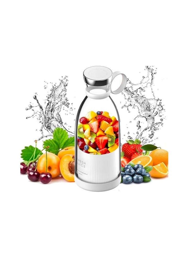 Fresh Blend smart portable Blender Food-grade durable ABS Material Non-Toxic, Eco-friendly and BPA free 6 powerful and fast blades rechargeable battery