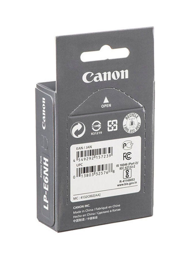2130 mAh LP-E6NH Battery Pack Lithium-Ion Battery (7.2V, 2130mAh) Black