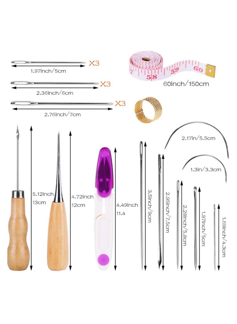 SYOSI Embroidery Patterns Punch Needle Kit Craft Tool Embroidery Pen Set Multi Color