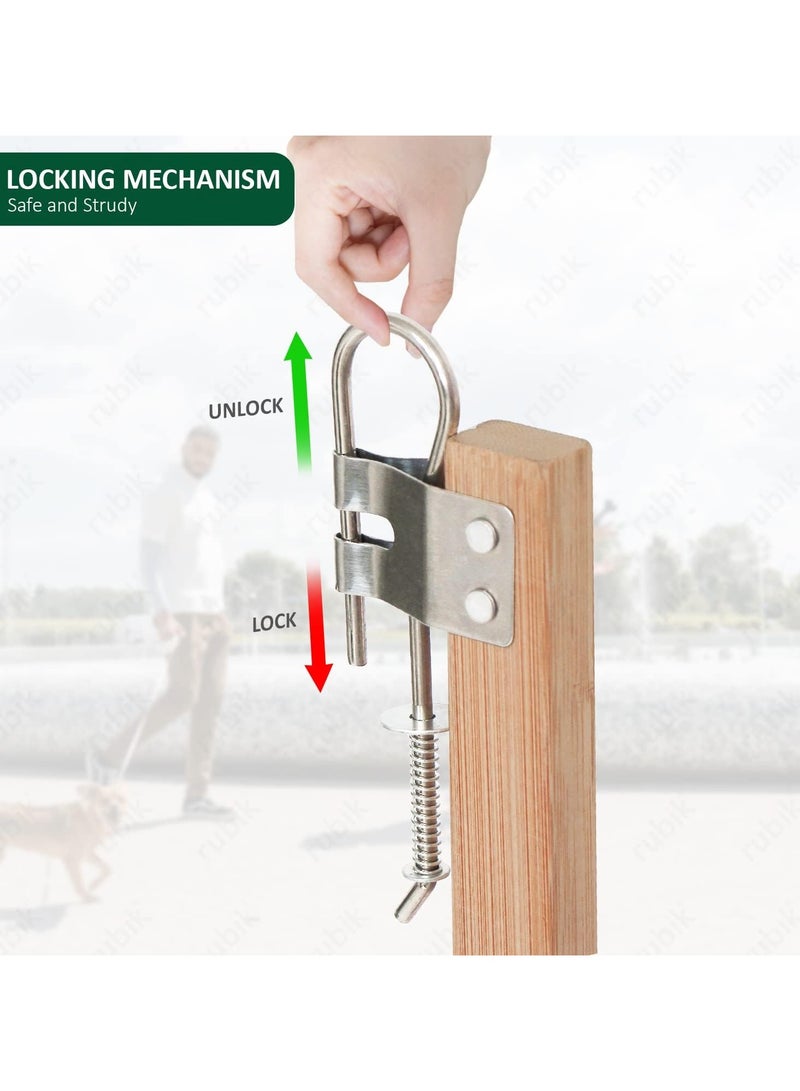 Door Safety Gate Retractable Isolation Fence for Dogs Pets for Doorway Stairs, Foldable Expandable Indoor Outdoor Use for Small Medium Pet Dog (48cm Height) Small