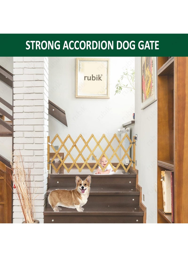 Door Safety Gate Retractable Isolation Fence for Dogs Pets for Doorway Stairs, Foldable Expandable Indoor Outdoor Use for Small Medium Pet Dog (48cm Height) Small