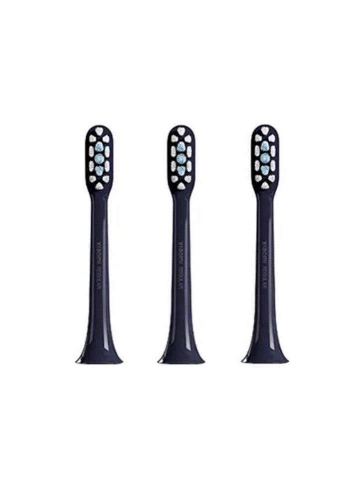 Xiaomi Electric Toothbrush T302 Replacement Heads (Dark Blue) | Metal-free | Rust-free bristle anchor
