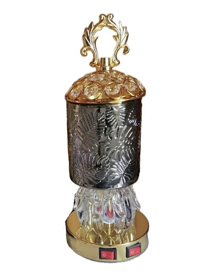 LED Electric Incense Burner Luxury Arabic Design Mabkhara