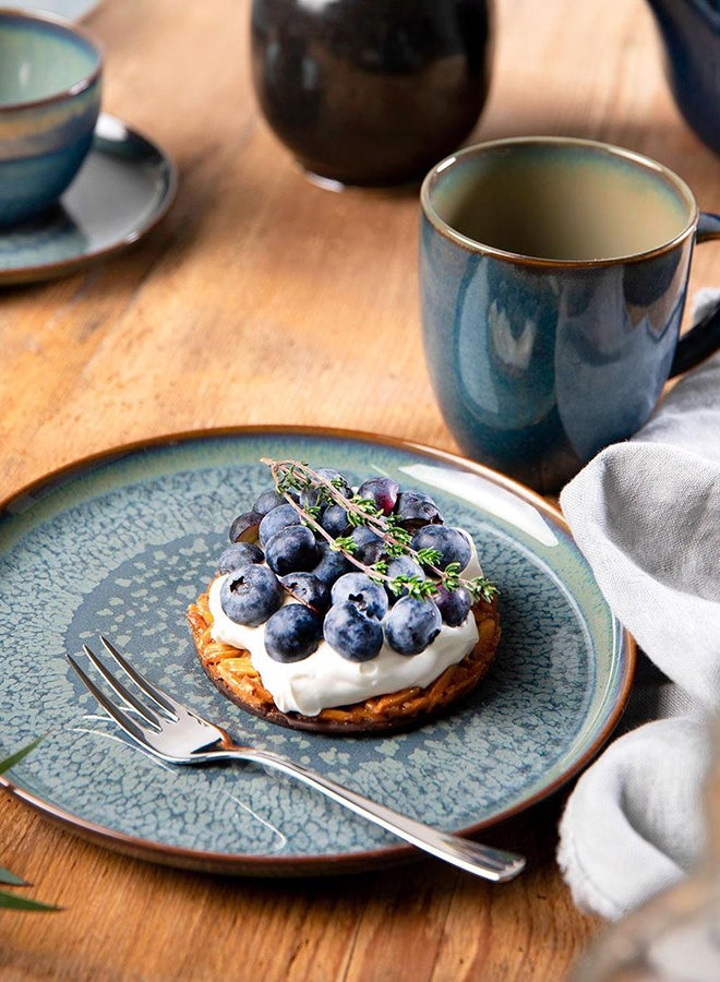 6-Piece Crafted Breeze Breakfast Set Dark Green
