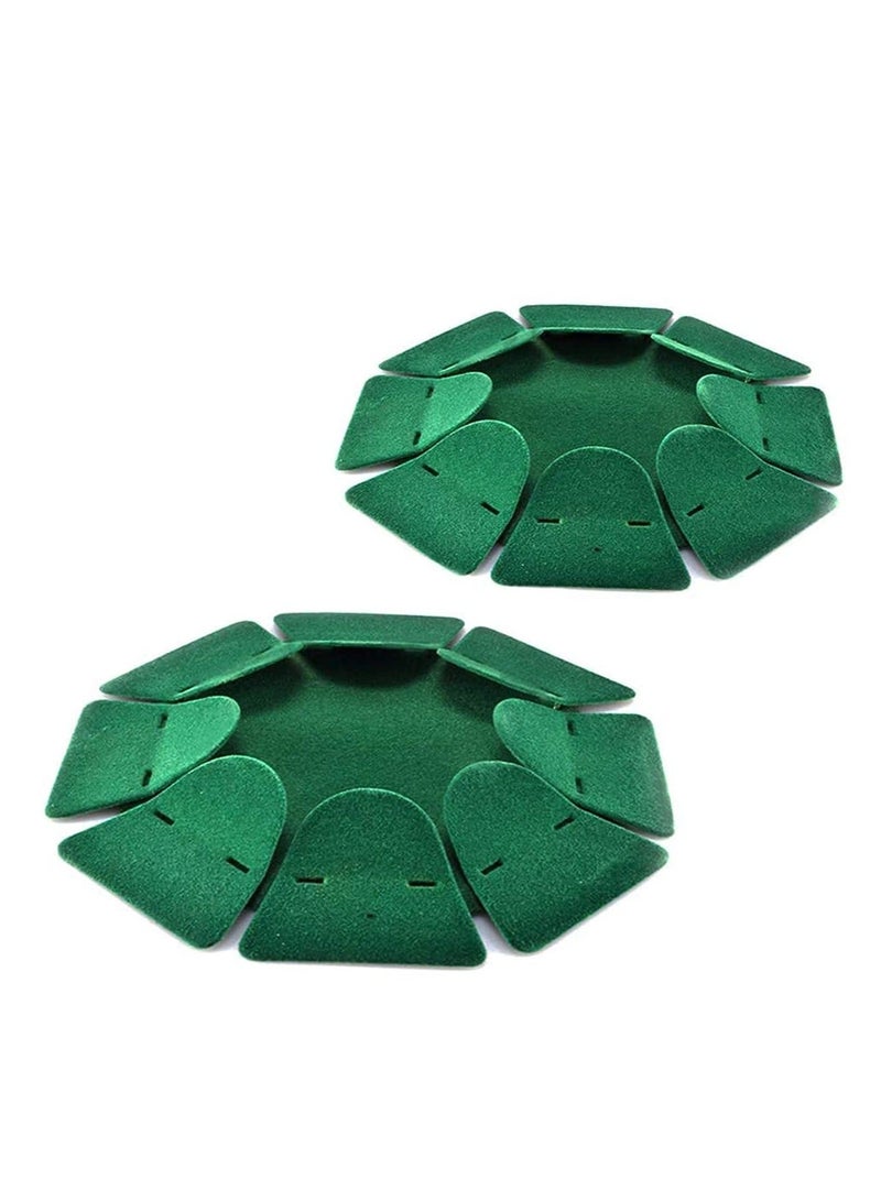 All-Direction Golf Training Hole Practing Cup, Aid Putting Cup Practice Durable Flocking Indoor，Outdoor for Home Office Attachment Fishing Hunting Camping,2pcs Green