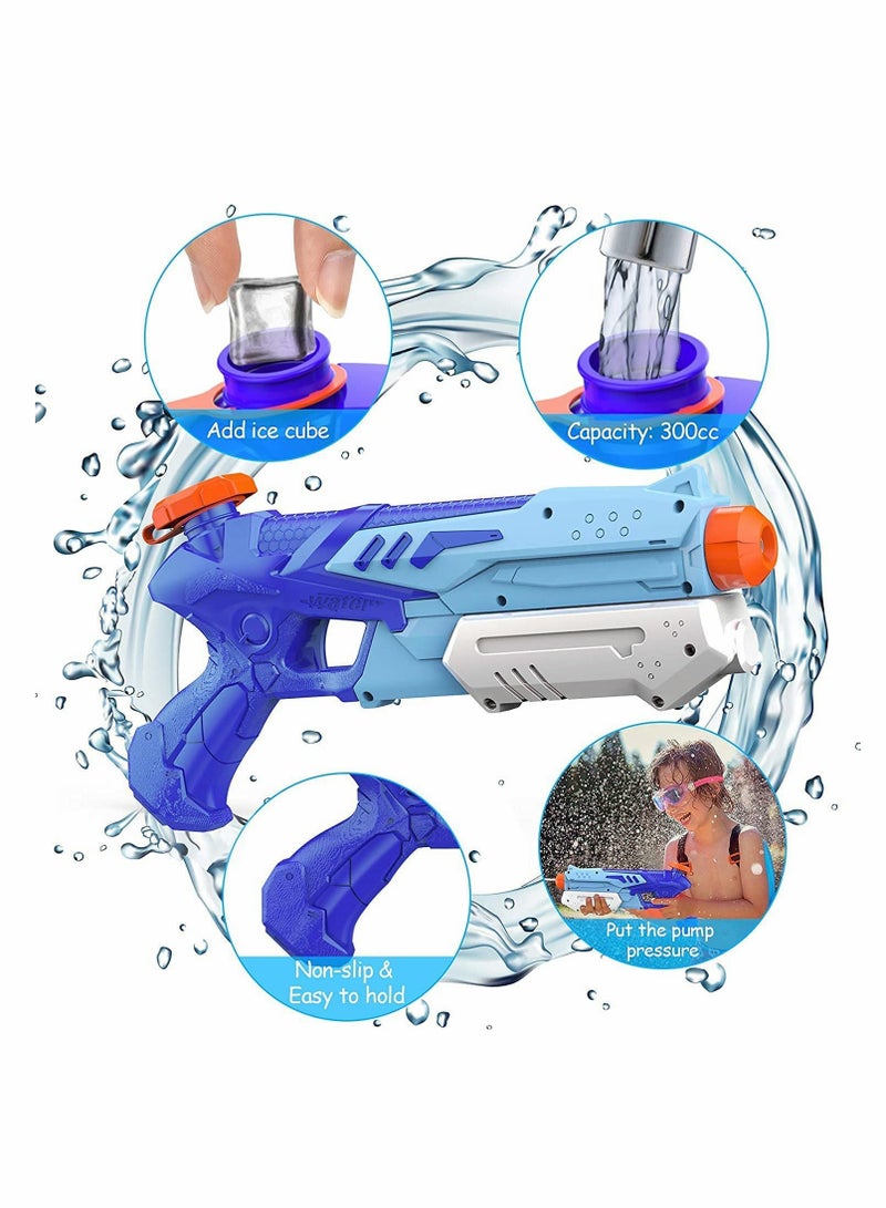 Water Gun for Kids and Adult 1PCS Water Pistol 300ML Big Water Gun with 9 Meters Range for Party Blaster Swimming Beach Summer Pool Bath Beach Toys Water Outdoor Fighting Gifts for Children