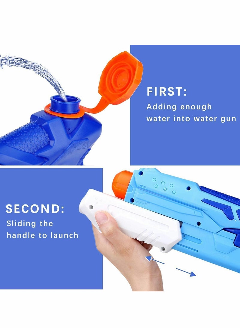 Water Gun for Kids and Adult 1PCS Water Pistol 300ML Big Water Gun with 9 Meters Range for Party Blaster Swimming Beach Summer Pool Bath Beach Toys Water Outdoor Fighting Gifts for Children