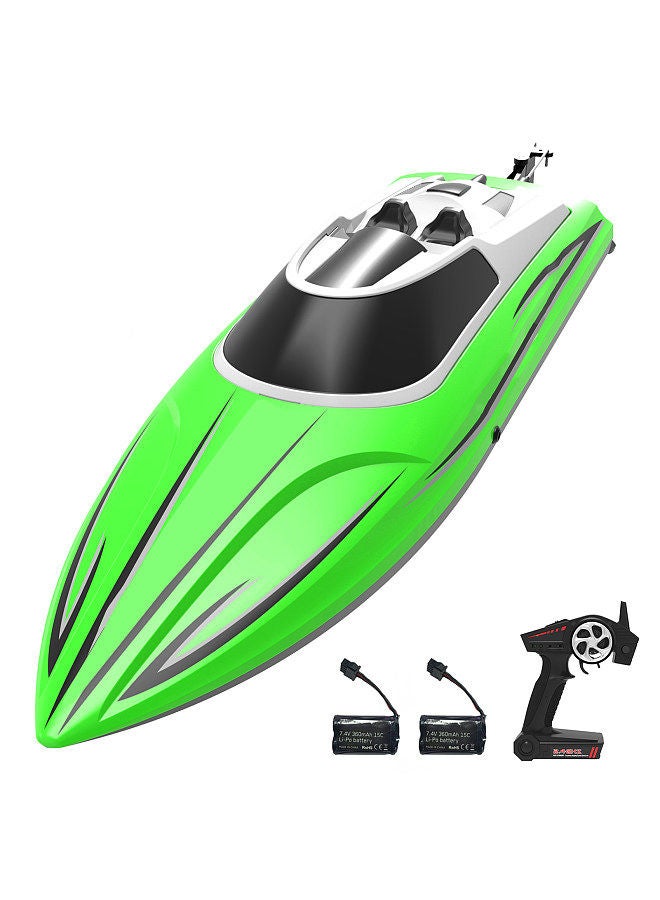 Remote Control Boat 30km/h High Speed 2.4GHz Remote Control Ship Toy Gift for Kids Adults Boys Low Battery Protection with 2 Battery