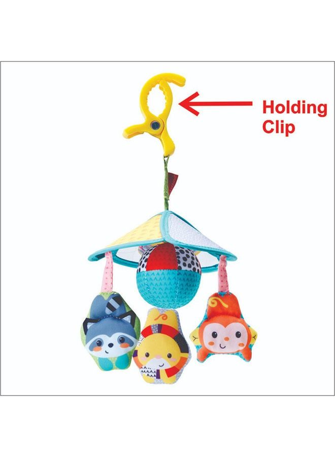 Take-Along Stroller Mobile Toy For Baby From 0-5 Months - Multicolor