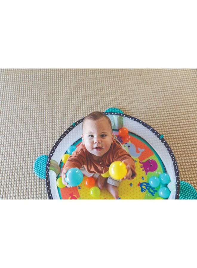 Grow-With-Me  Activity Gym/Playmat  & Ball Pit For Baby Suitable From 0 Months - Multicolour