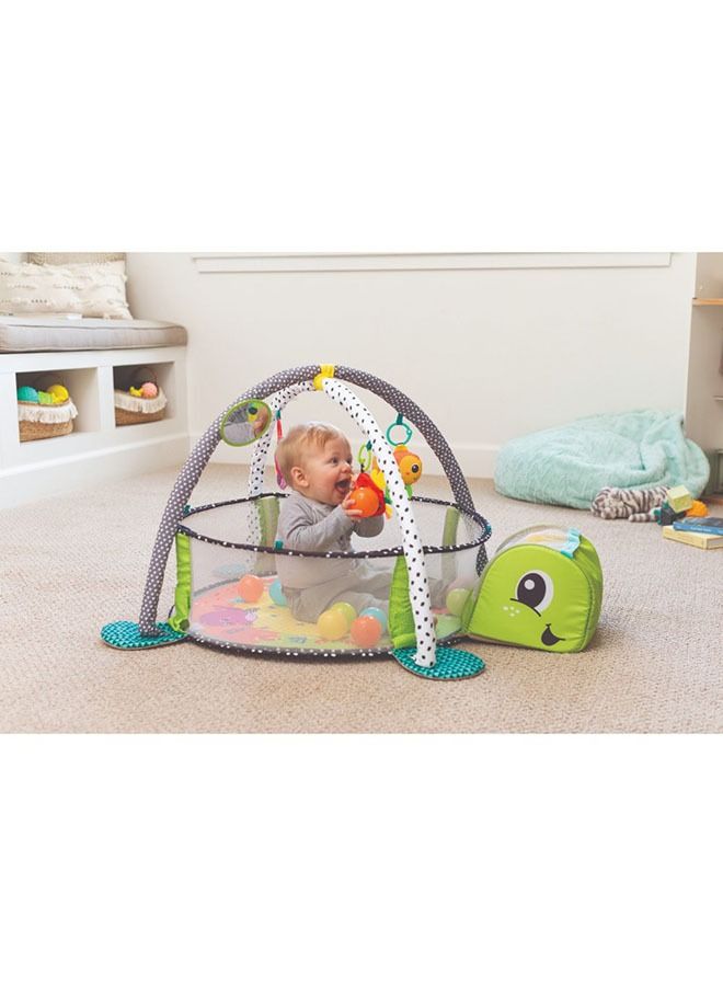 Grow-With-Me  Activity Gym/Playmat  & Ball Pit For Baby Suitable From 0 Months - Multicolour