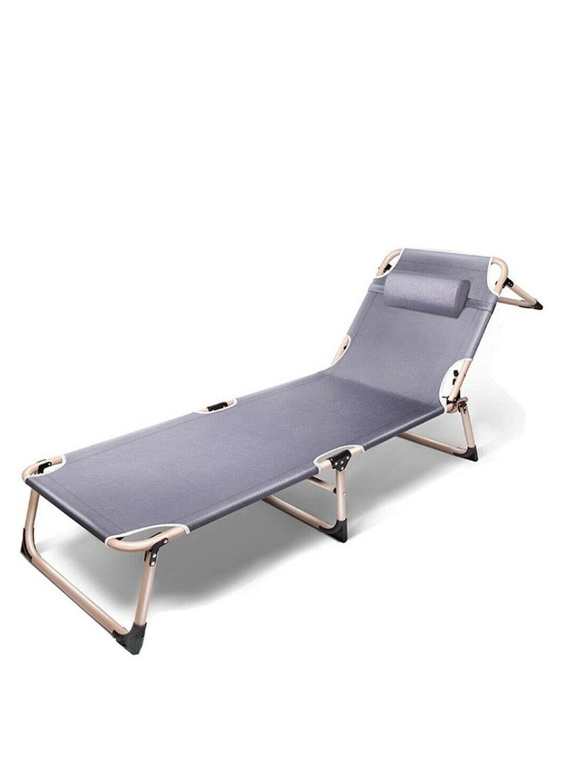 Multi-Functional Recliner Folding Bed with Pillow 193x63x30cm