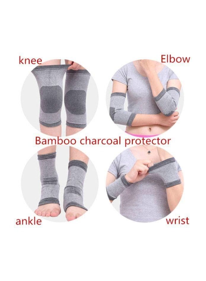 8 pcs Sports Elastic Wrist Knee Ankle Elbow Arm Bandage Brace Support Wrap Band,Soft And Breathable