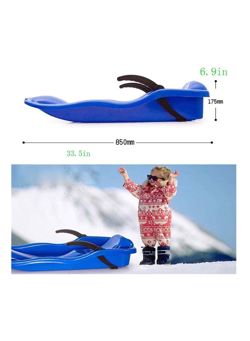 Portable Snow Sled Sand Grass Skiing with Pull Rope