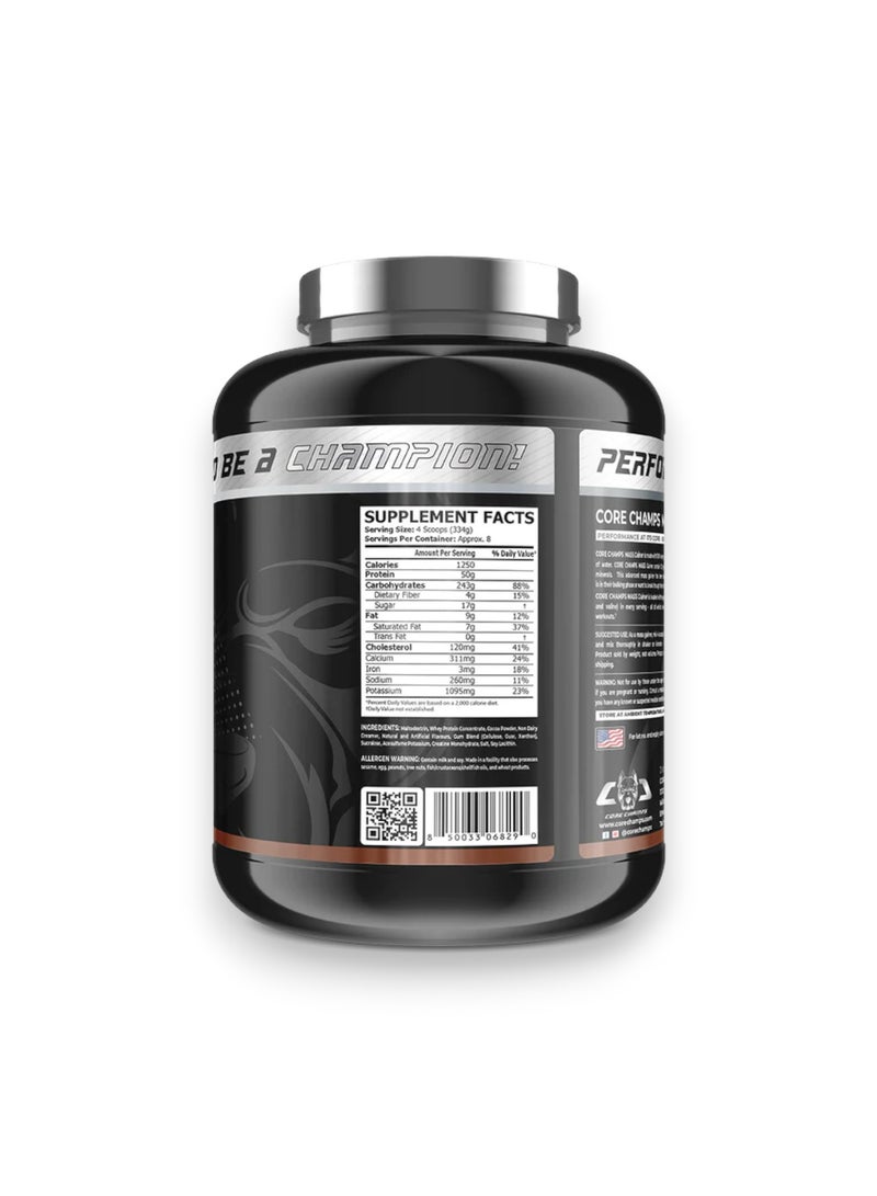 Mass Gainer, High Calorie Mass Gainer, Chocolate Flavour, 6 Lbs