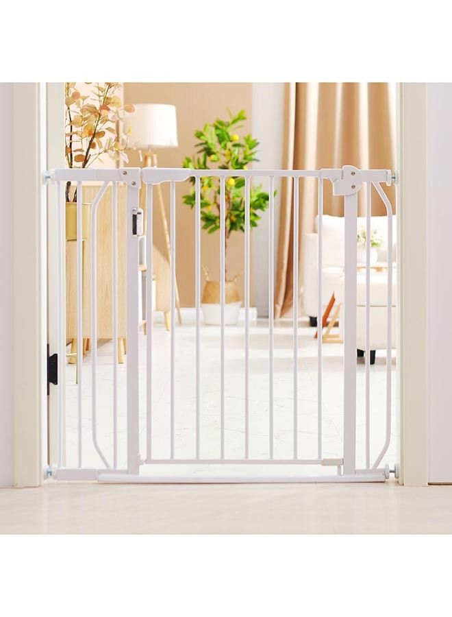 Metal Safety LED Gate 45 CM Extension - White