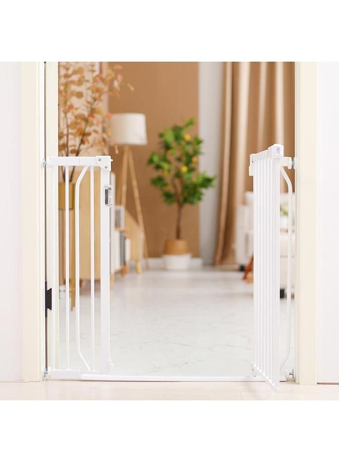 Metal Safety LED Gate 45 CM Extension - White