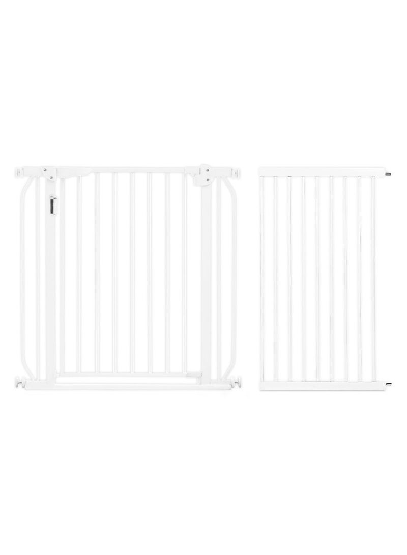 Metal Safety LED Gate 45 CM Extension - White