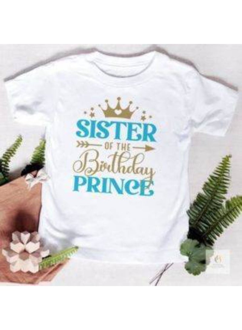 Birthday Prince Matching Theme Family T-Shirts