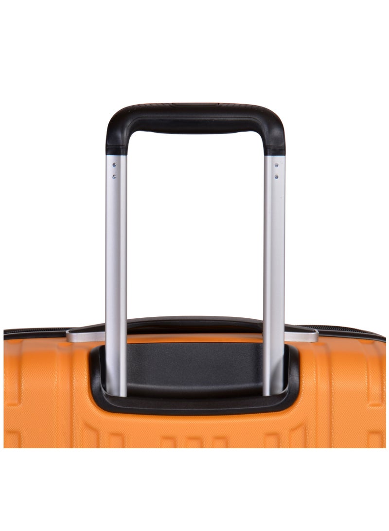 Hard Case Travel Bags Makrolon Polycarbonate Lightweight Expandable Zipper Trolley Luggage Set And Robust 4 Quiet Wheels With TSA Lock Kg82 Yellow