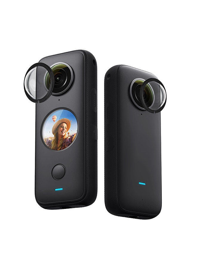 2pcs Action Camera Lens Guards Protector Double Optical Coating Replacement for Insta360 ONE X2