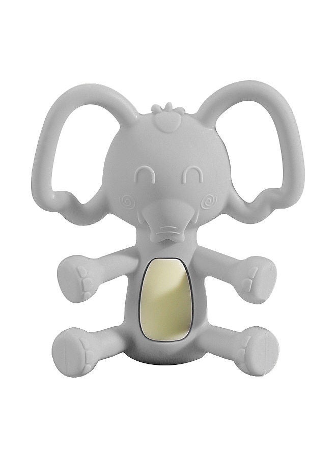 Elephant Shape Baby Teether Teething Toy Teething Pacifier Silicone Chew Toy for Infants Making Fun Sound