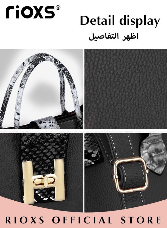 4 Pcs Shoulder Backpack Sets Of Mother And Son Bag Shoulder Bag Women's Tote Bags Simple Handbags Large Capacity Satchel Purses