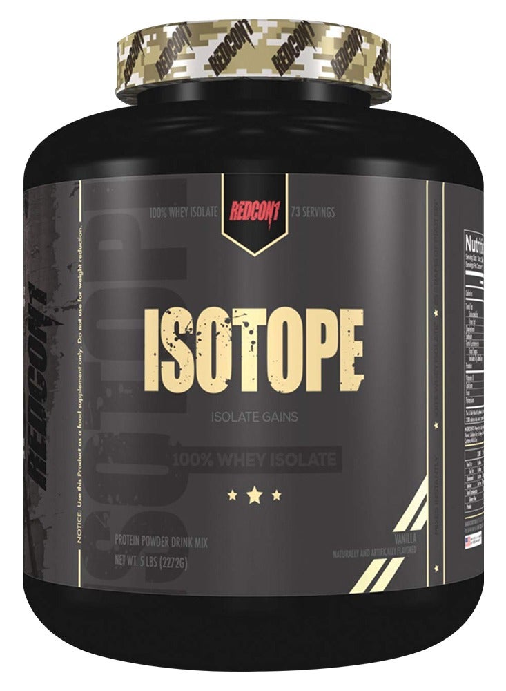 Isotope,Whey protein isolate ,Muscle Mass, Vanilla, 4.7 LB