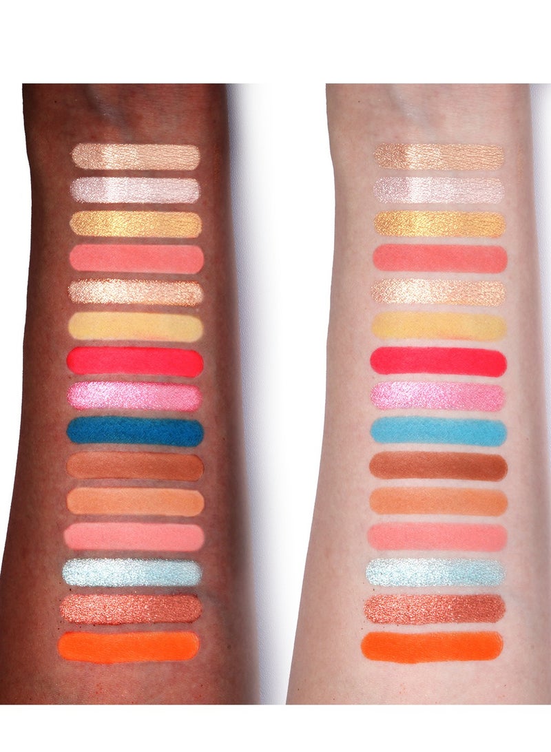 MAFFICK 15-Color Eyeshadow Palette- Matte & Shimmery Eyeshadow for High-Definition Eye Makeup: Waterproof, Sweat Resistant, & Long-lasting