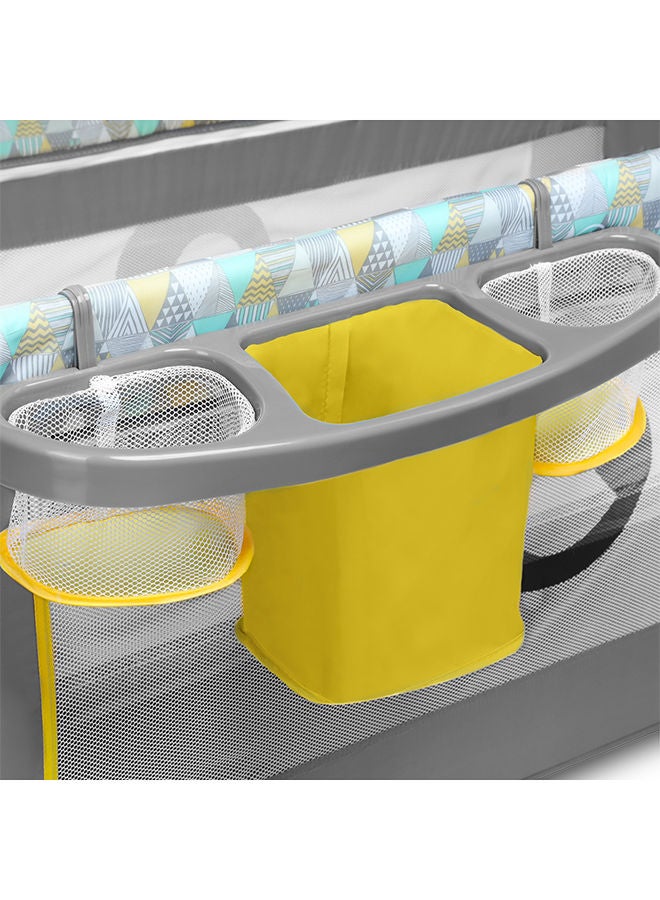 Sven Plus 2 In 1 Travel Bed Baby Playpen, Yellow