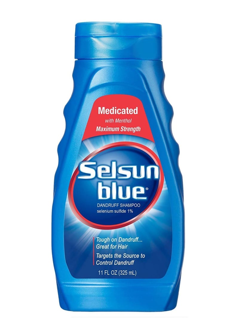 Selsun Blue Medicated Dandruff Shampoo 11 Ounce Bottles Pack of 3