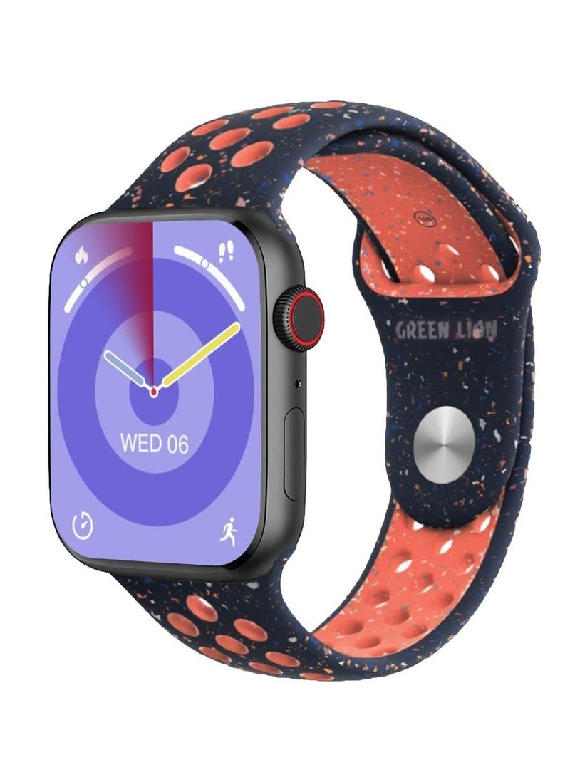 Ultimate Smart Watch / Bluetooth Call / Double Tap Function / Multiple NFC / Always on Display / 10 Days Standby / Blood Oxygen / Sleep Monitor / Games / Bedside Lamp mode / Heartrate - Black
