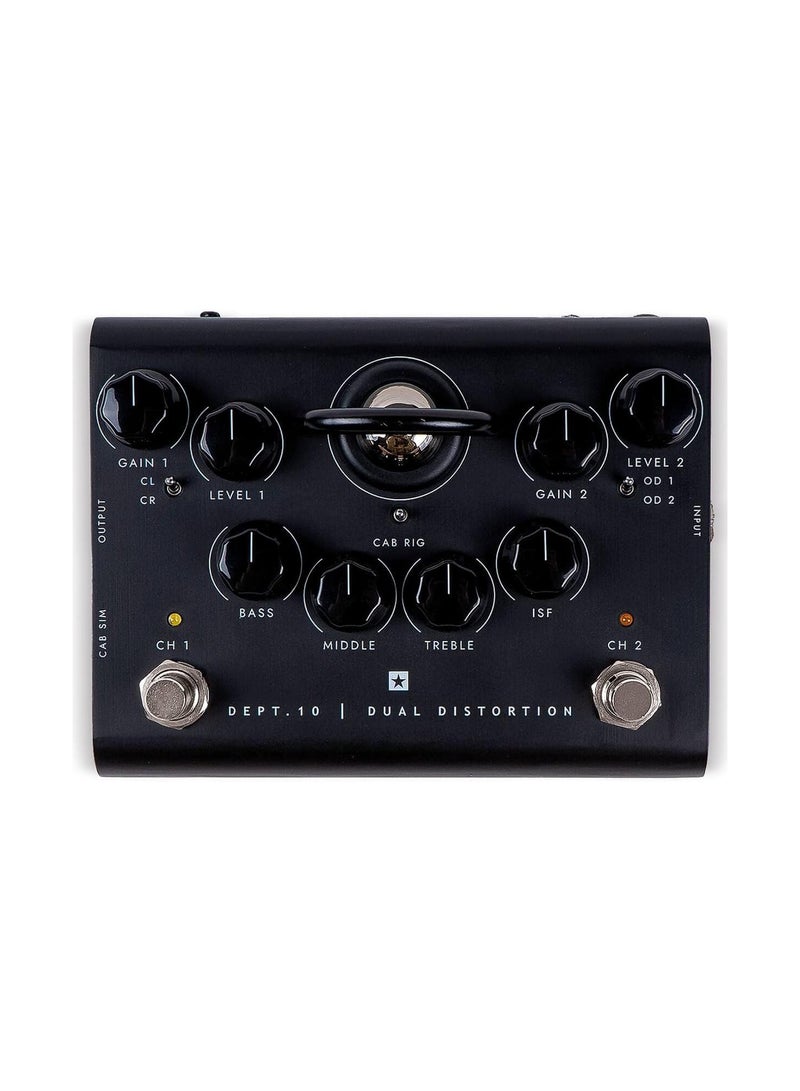 Blackstar Dept. 10 Dual Distortion Pedal Four Pro-Quality Clean & Distortion Voices