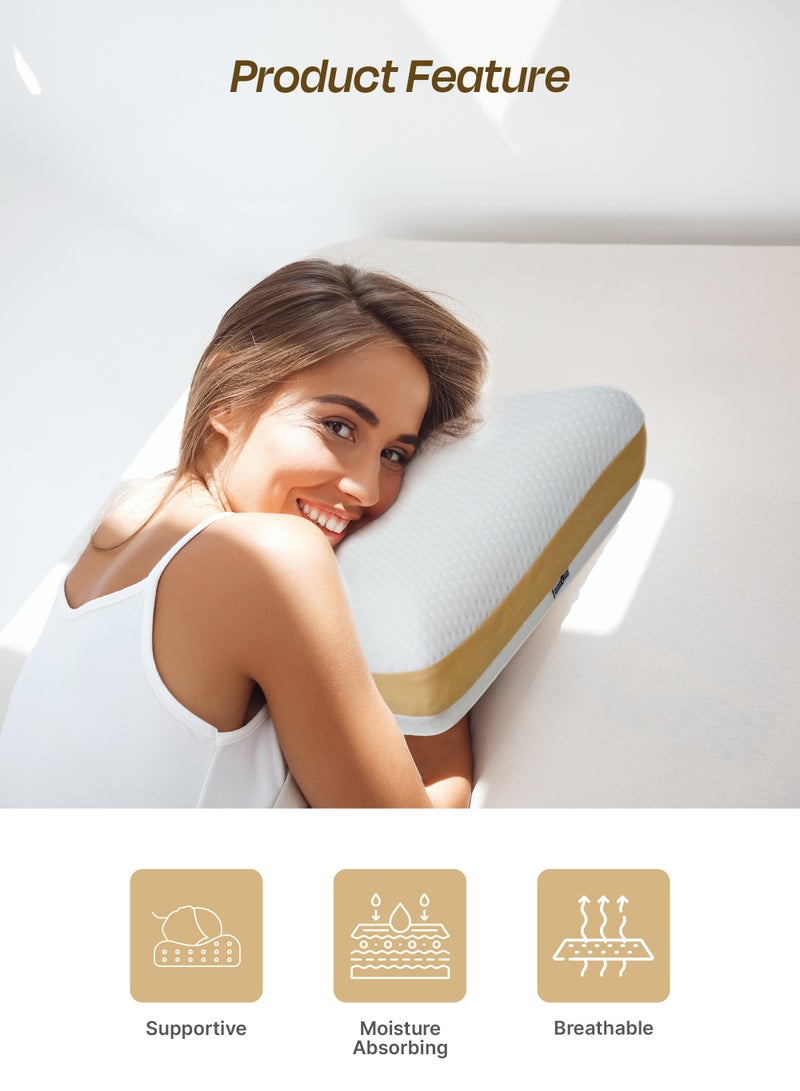 Protective Orthopedic Cloud Classic Pillow Memory Foam