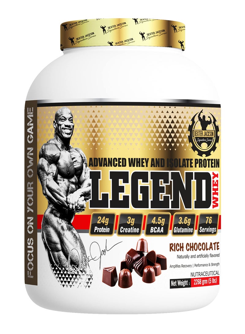 Legend Whey Protein, Rich Chocolate, 5 LB