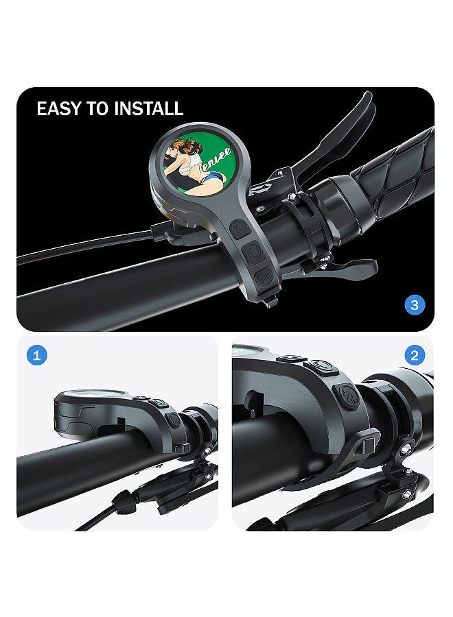 Bike Electric Horn Bicycle Handlebar Horn Anti-theft Horn