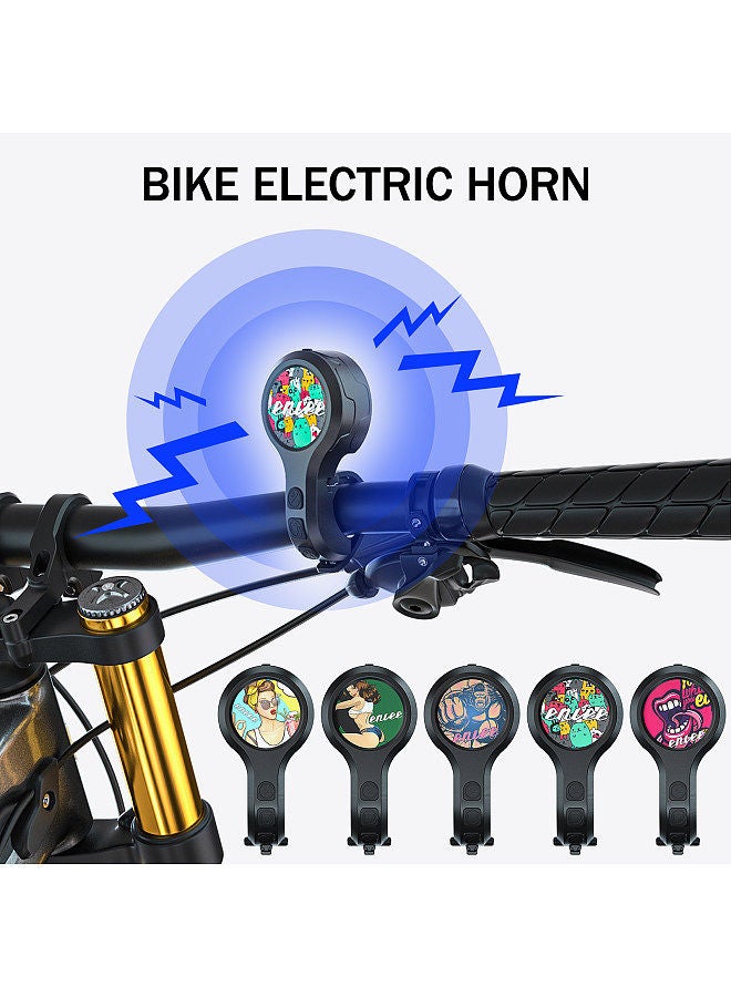 Bike Electric Horn Bicycle Handlebar Horn Anti-theft Horn