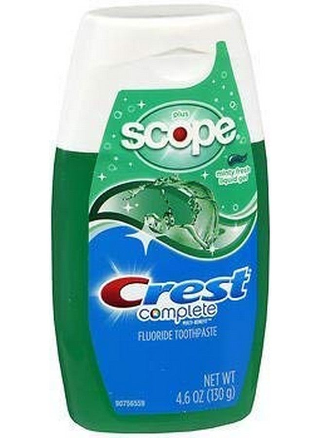 Rest Plus Scope Toothpaste Liquid Gel Minty Fresh 4.6 Oz Pack Of 4