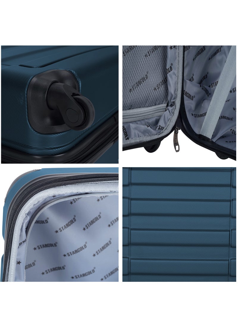 Suitcase Set of 4 PCS ABS Hardside Travel Luggage Bag