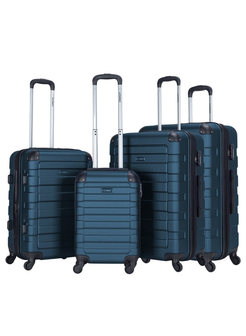 Suitcase Set of 4 PCS ABS Hardside Travel Luggage Bag