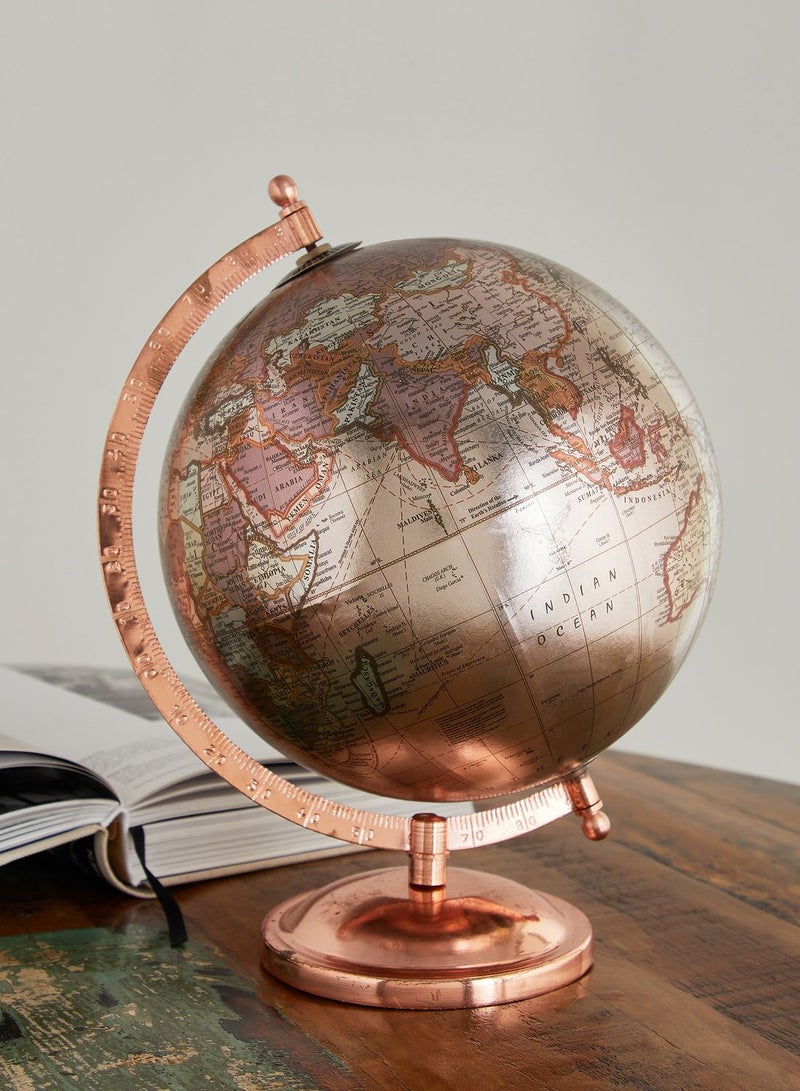 Rose Gold Desk Globe