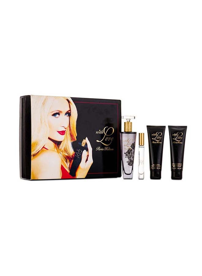 With Love Set of 4- Edp + Roll-On+ Body Lotion+ Shower Gel 286ml