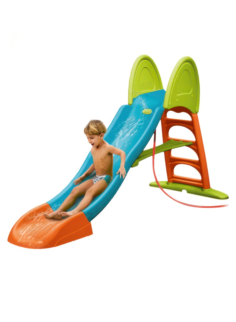 Slide with water connection