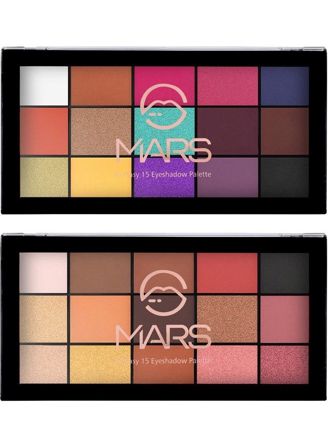 30 Shades Ultra Pigmented Fantasy Eyeshadow Palette(Shade01+03) Multicolor Shimmery Finish