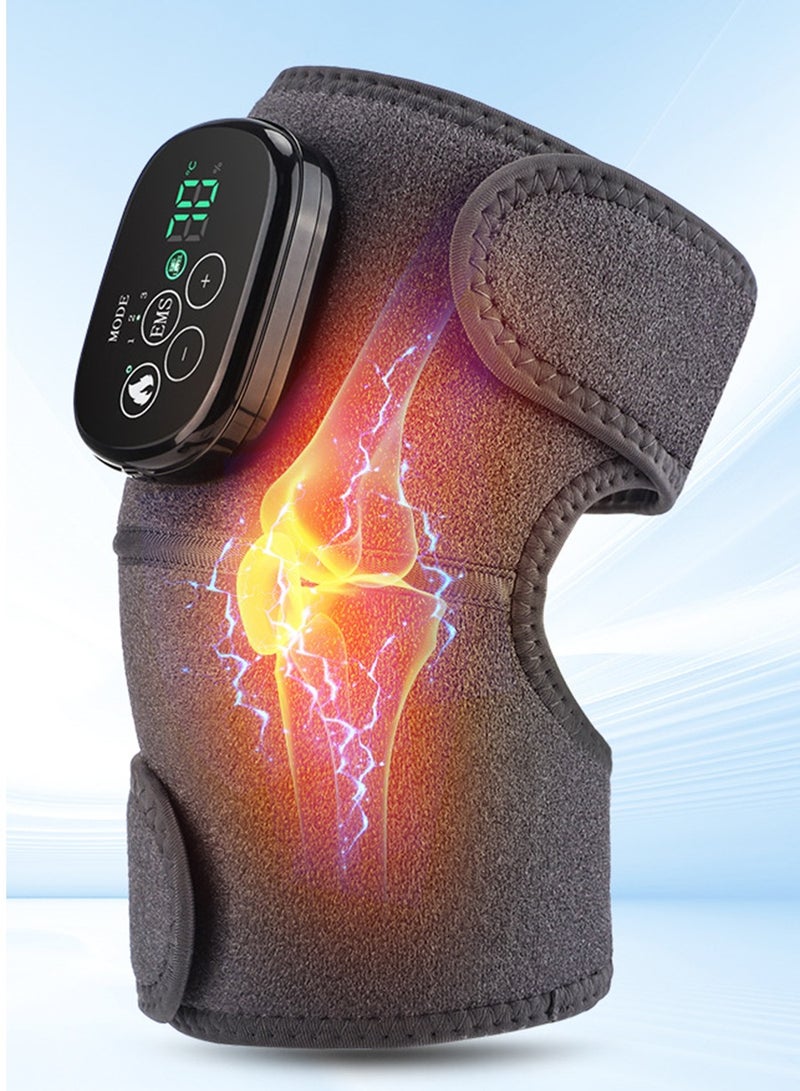 Heating Knee Massager, Knee Shoulder Elbow 3-in-1 Heating Vibration Massager, Portable Wireless Hot Compress Massager, Relieve Joint Pain And Pressure, Suitable For Office, Study, Etc.