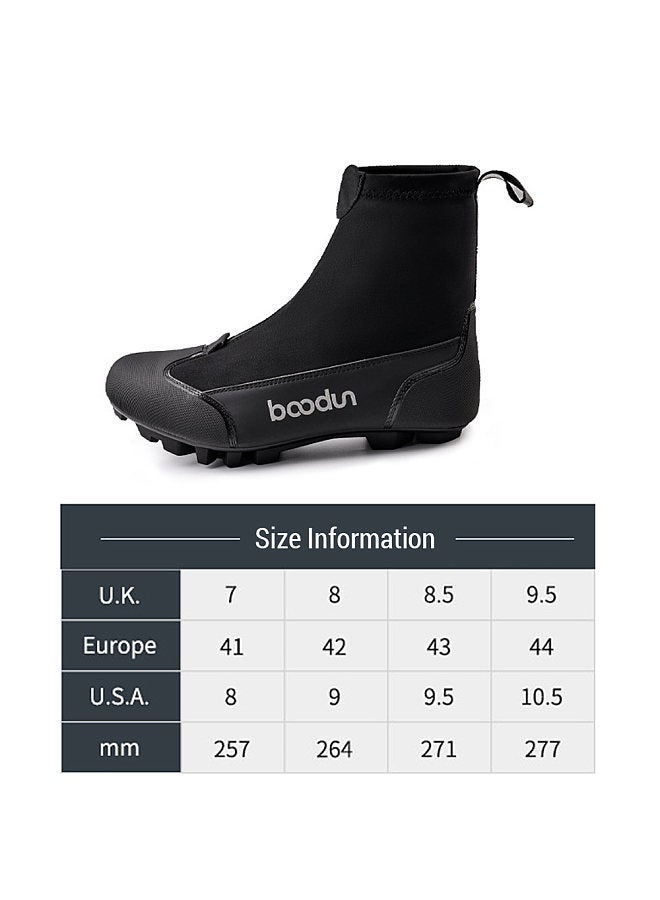 Winter Mountain Bike Boots Outdoor Nylon Warm Windproof Fashion Reflective Cycling Boots Riding Boots
