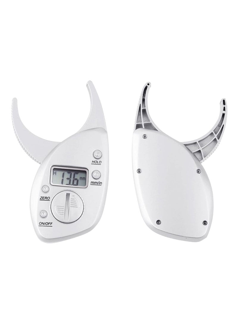 Electronic Digital Display Fat Caliper, Body Fat Clip, Skin Fold Thickness Measuring Instrument, Sebum Clip, Body Fat Rate, Fat Clamp, Athletic Women/Men Body Tools Monitoring Home Use