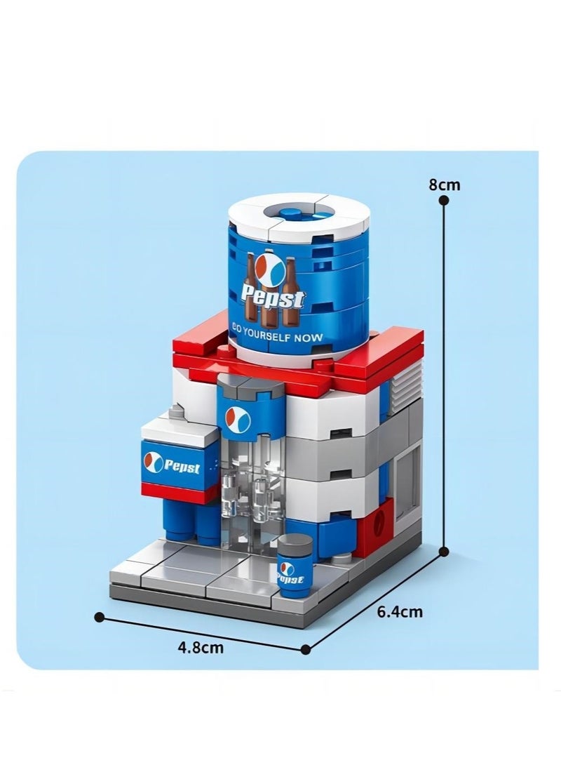99-Piece Mini Street Pepst Store Building Block Toy
